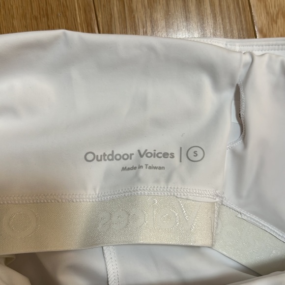 NWT Outdoor Voices White One Shoulder Exercise Dress - Picture 7 of 7